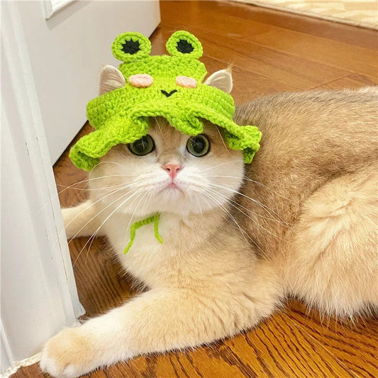 Knitted Cat Hat Hand-made